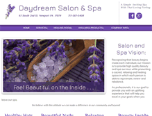 Tablet Screenshot of daydreamsalonspa.com